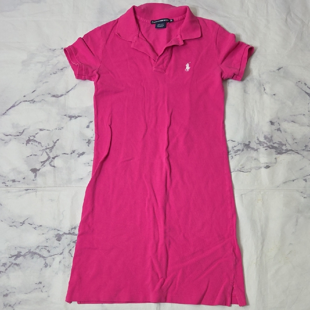 Ralph Lauren Hot Pink Polo Shirt Dress